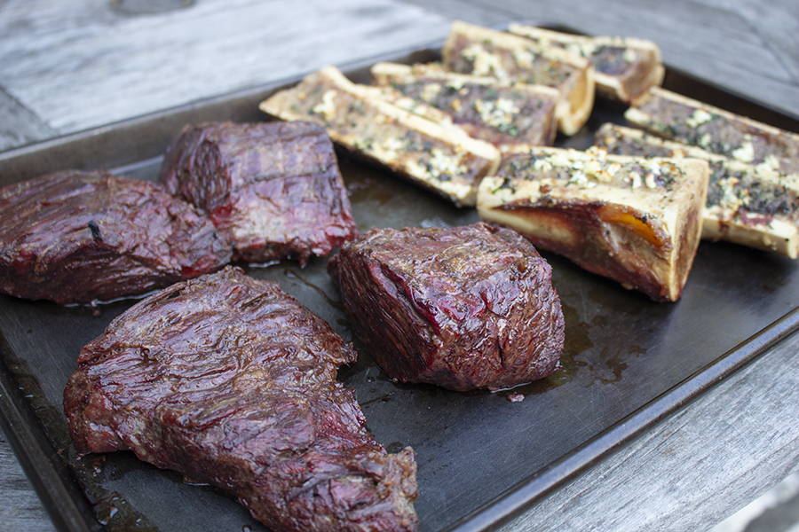 Grilled Steak & Bone Marrow