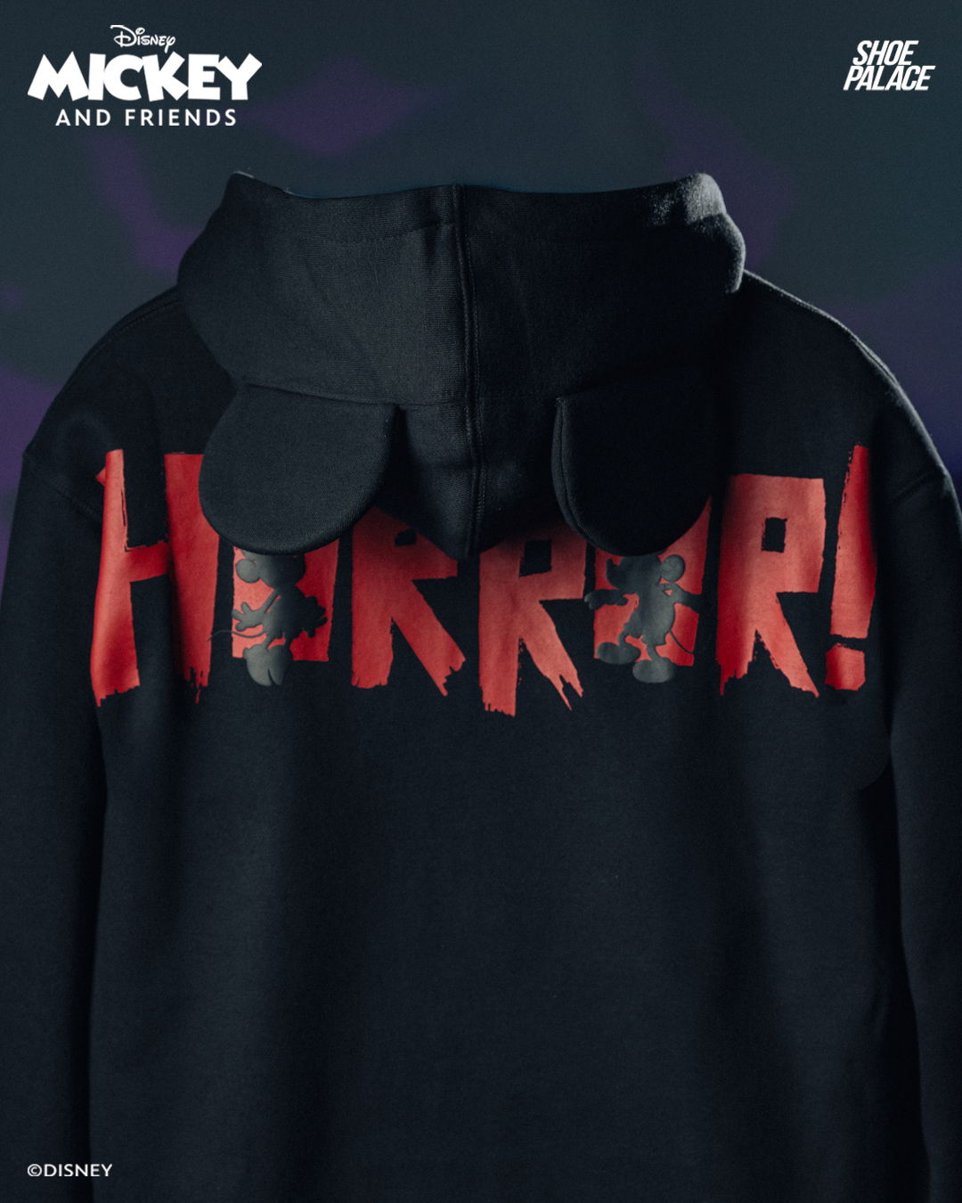 Black hoodie with 