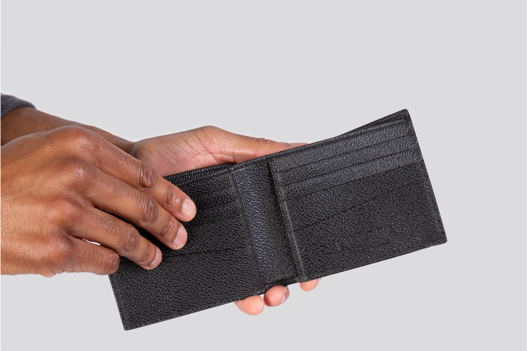 LUXTRA vegan mens apple leather wallet