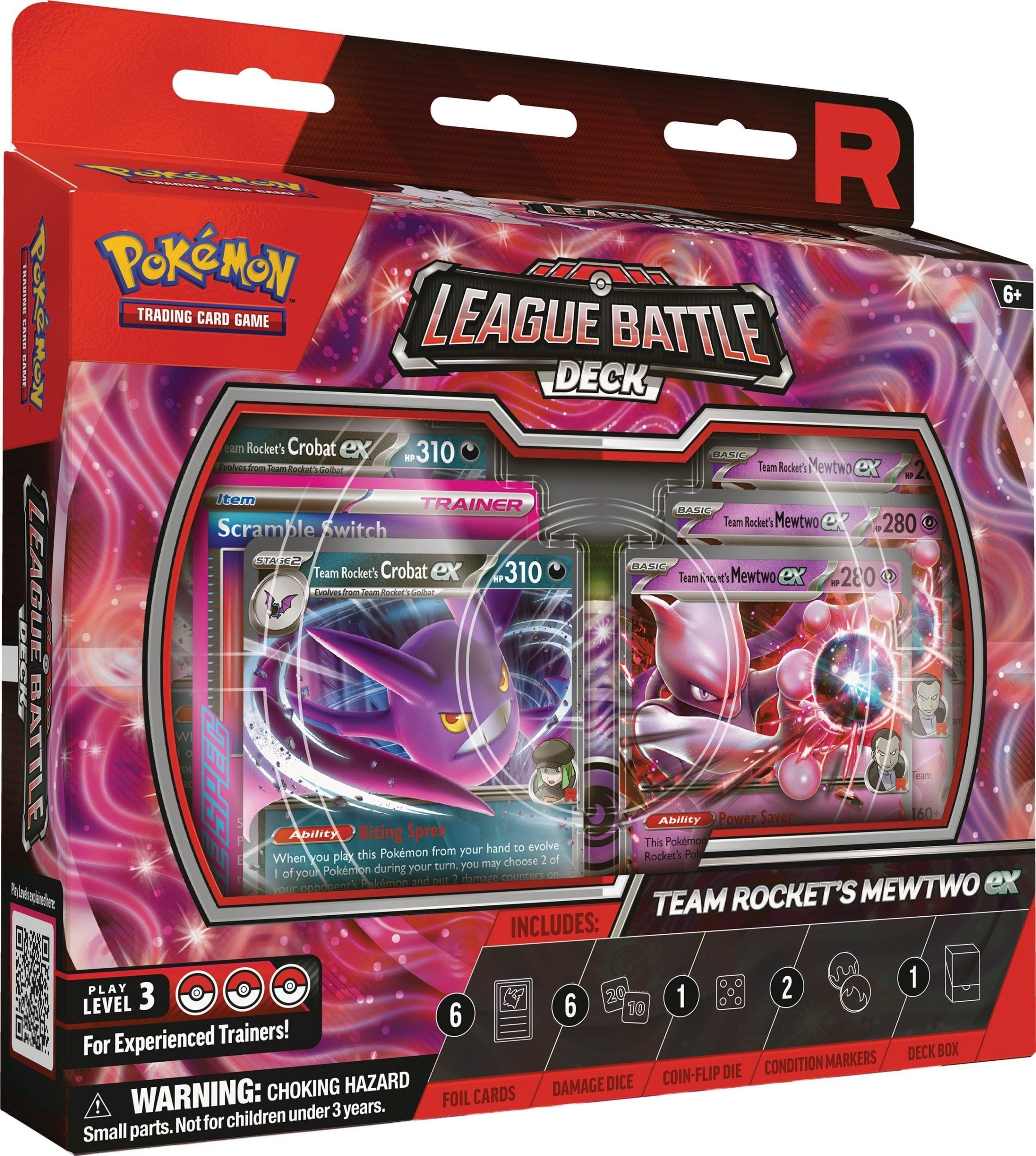 Pokémon League Battle Deck featuring Team Rocket's Mewtwo.