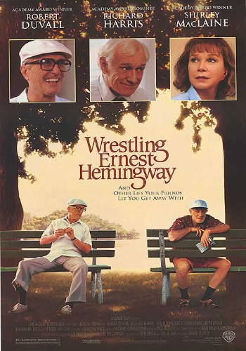 Movie poster for Wrestling Ernest Hemingway