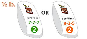 EarthBox Standard 7-7-7 or Organic 8-3-5 Fertilizer