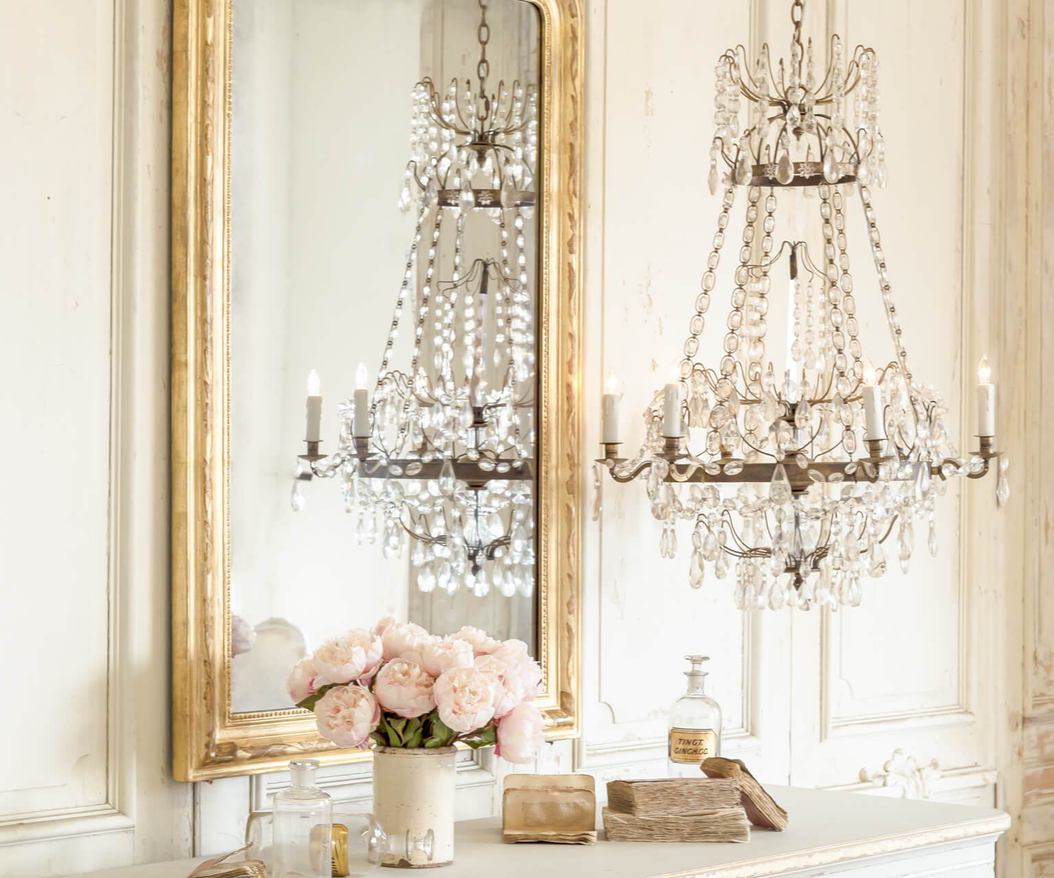 Eloquence® Albertina Chandelier in Burnished Iron