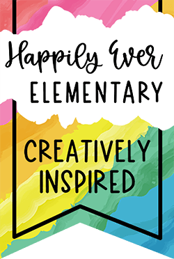 Happily Ever Elementary Creatively Inspired classroom decor theme logo.
