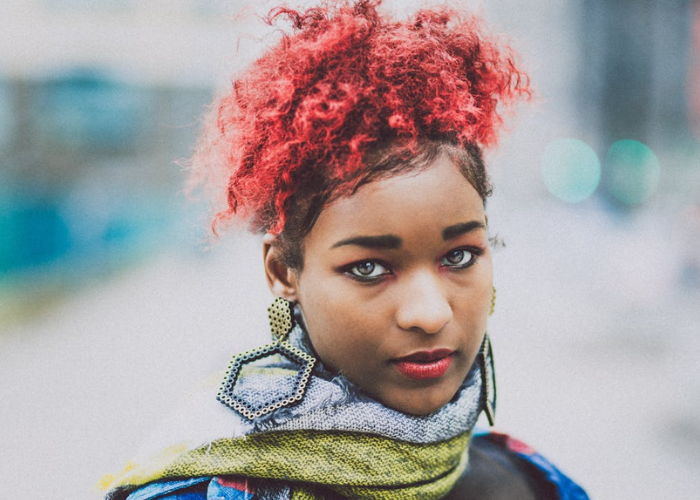 Hair coloring essentials laid out before starting dye application