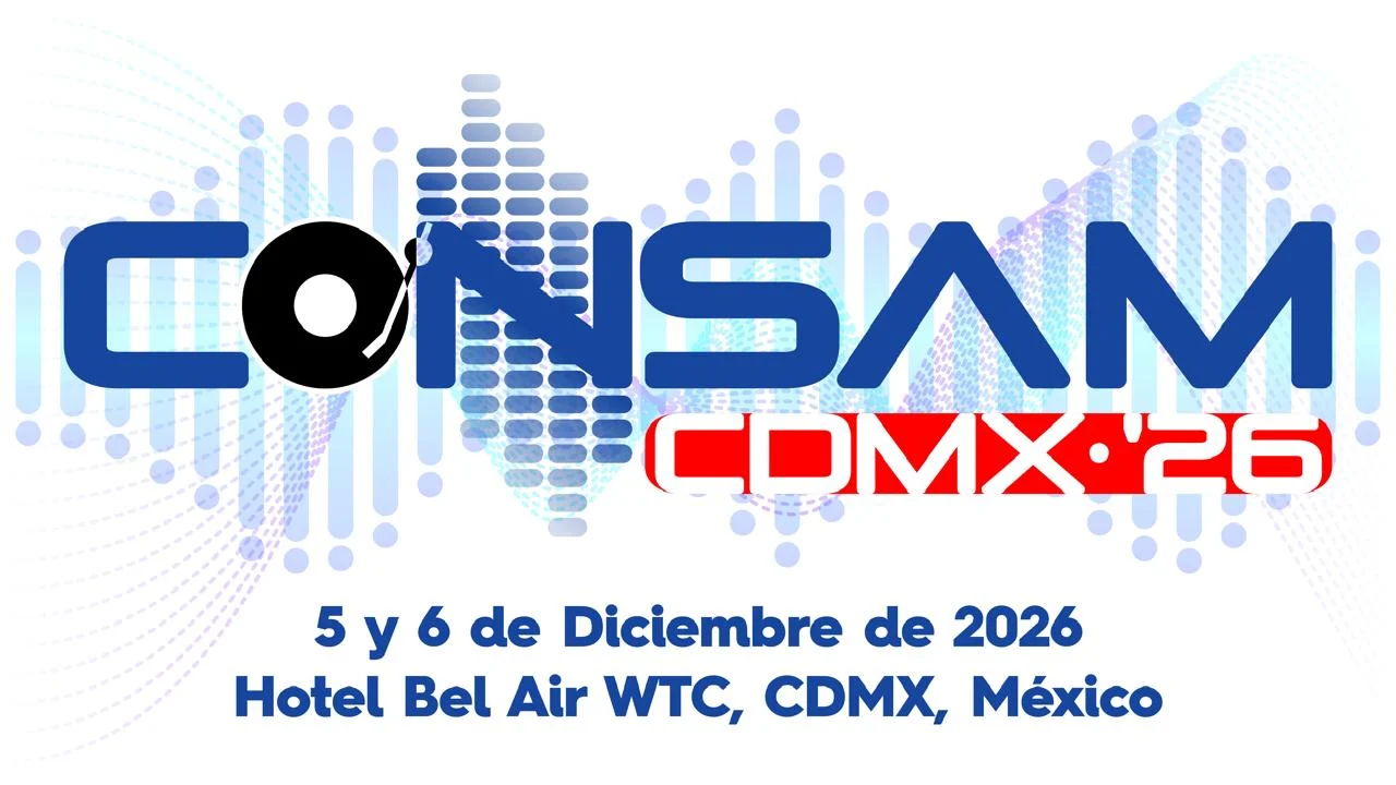 Logo for CONSAM 2026 conference, December 5-6, Hotel Bel Air WTC, CDMX.