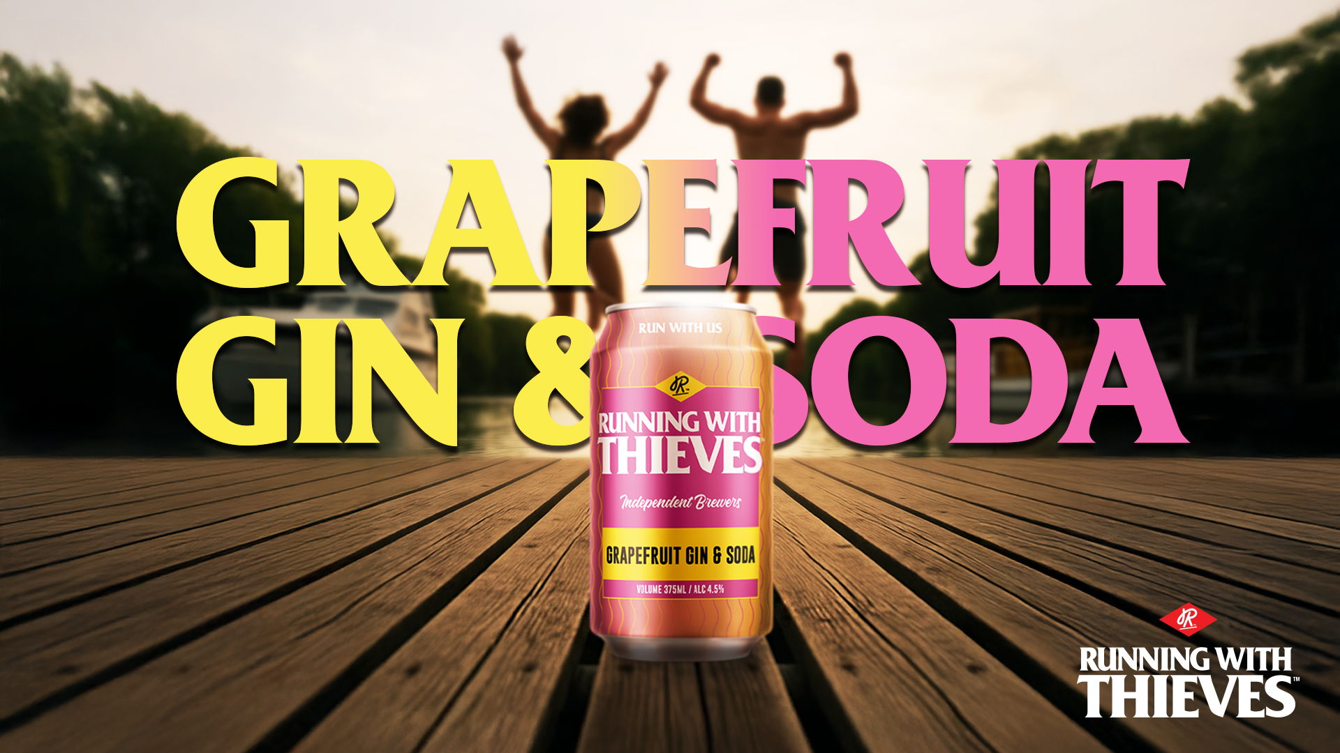 Running with Thieves Grapefruit Gin and Soda