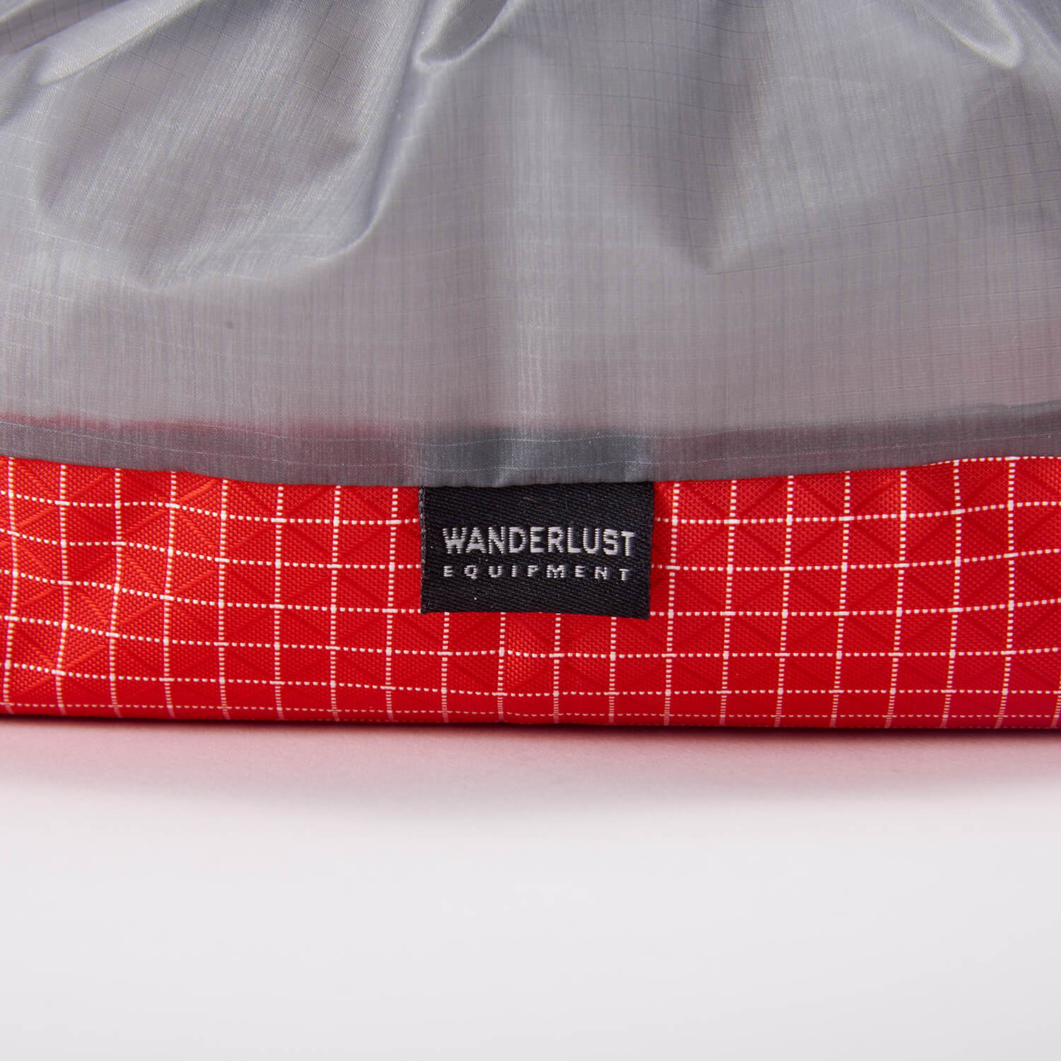 WANDERLUST EQUIPMENT（ワンダーラストエクイップメント）/YAMAP別注 ワイドマウススタッフサック S/レッド×グレー