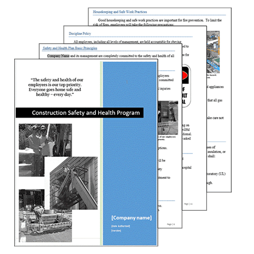 Construction Safety Plan Template
