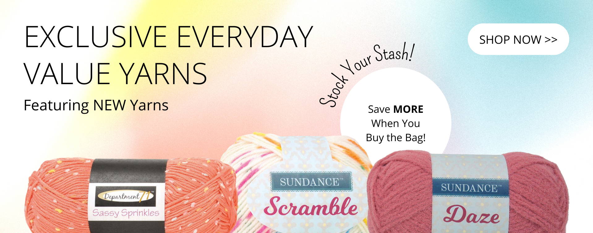 25+ Exclusive Everyday Value Yarns . Save More when you buy by the bag!