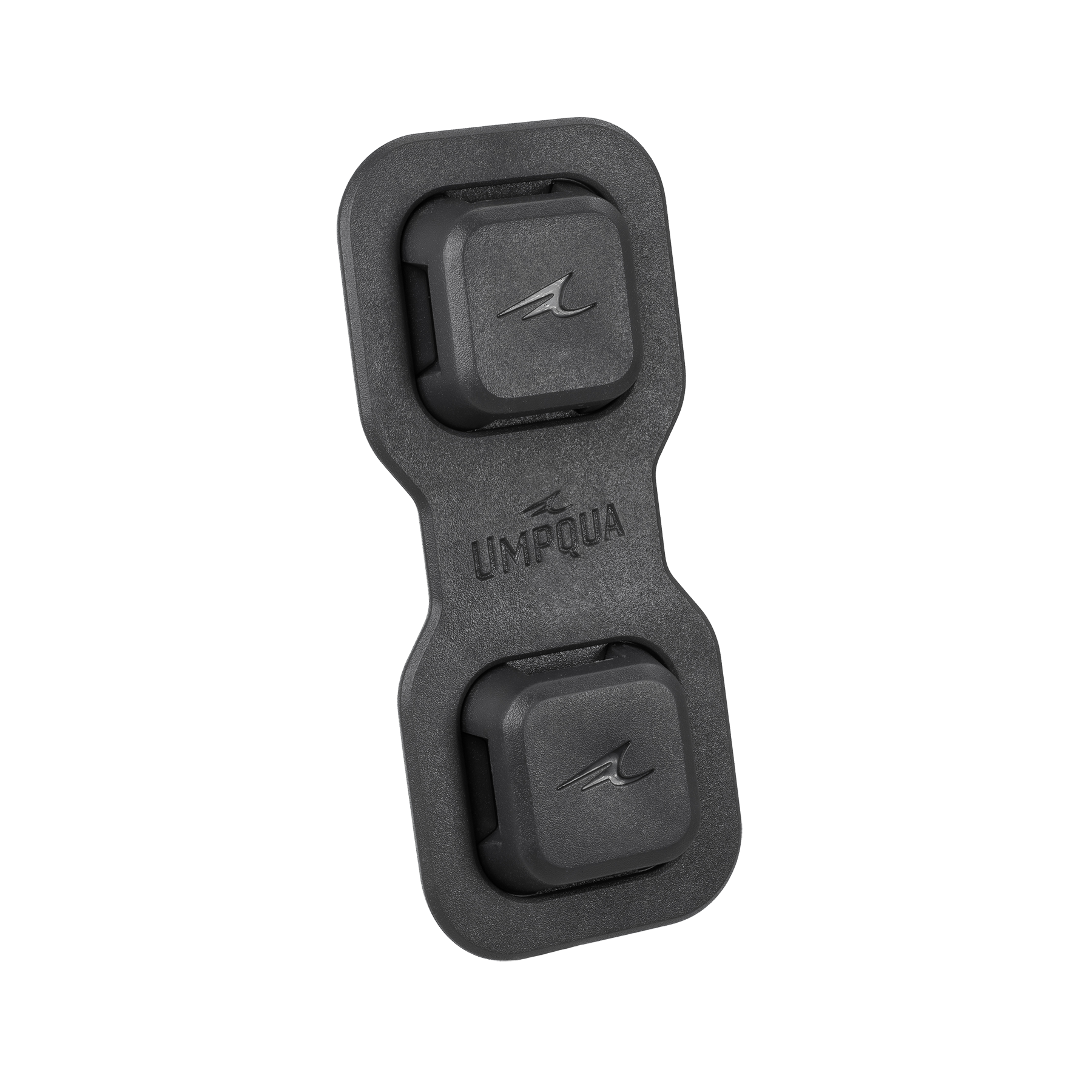 A magnetic double base station for Link Accessories in grey for fishing