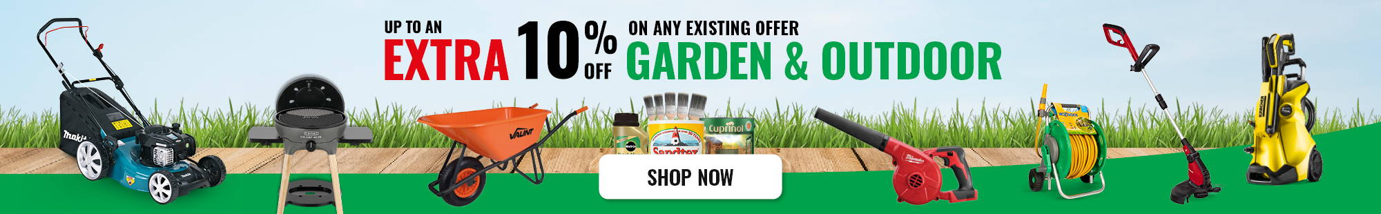 10% off Garden & Outdoor