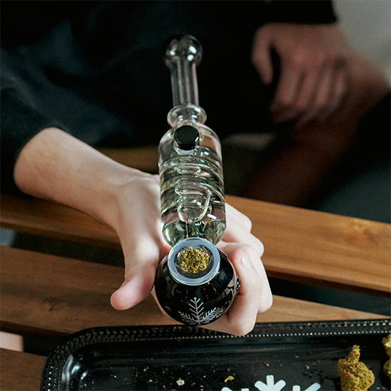 spoon  pipe with weed