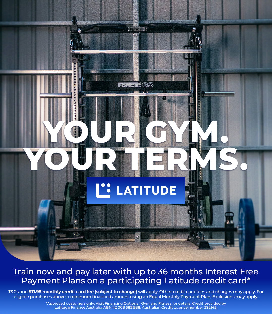 Your Gym. Your Terms. Train Now, Pay Later with up to 36 Months Interest-Free*