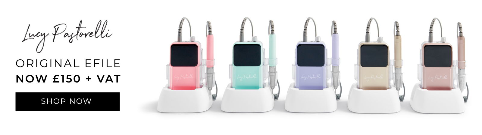 Various colored epilators with promotional pricing information.