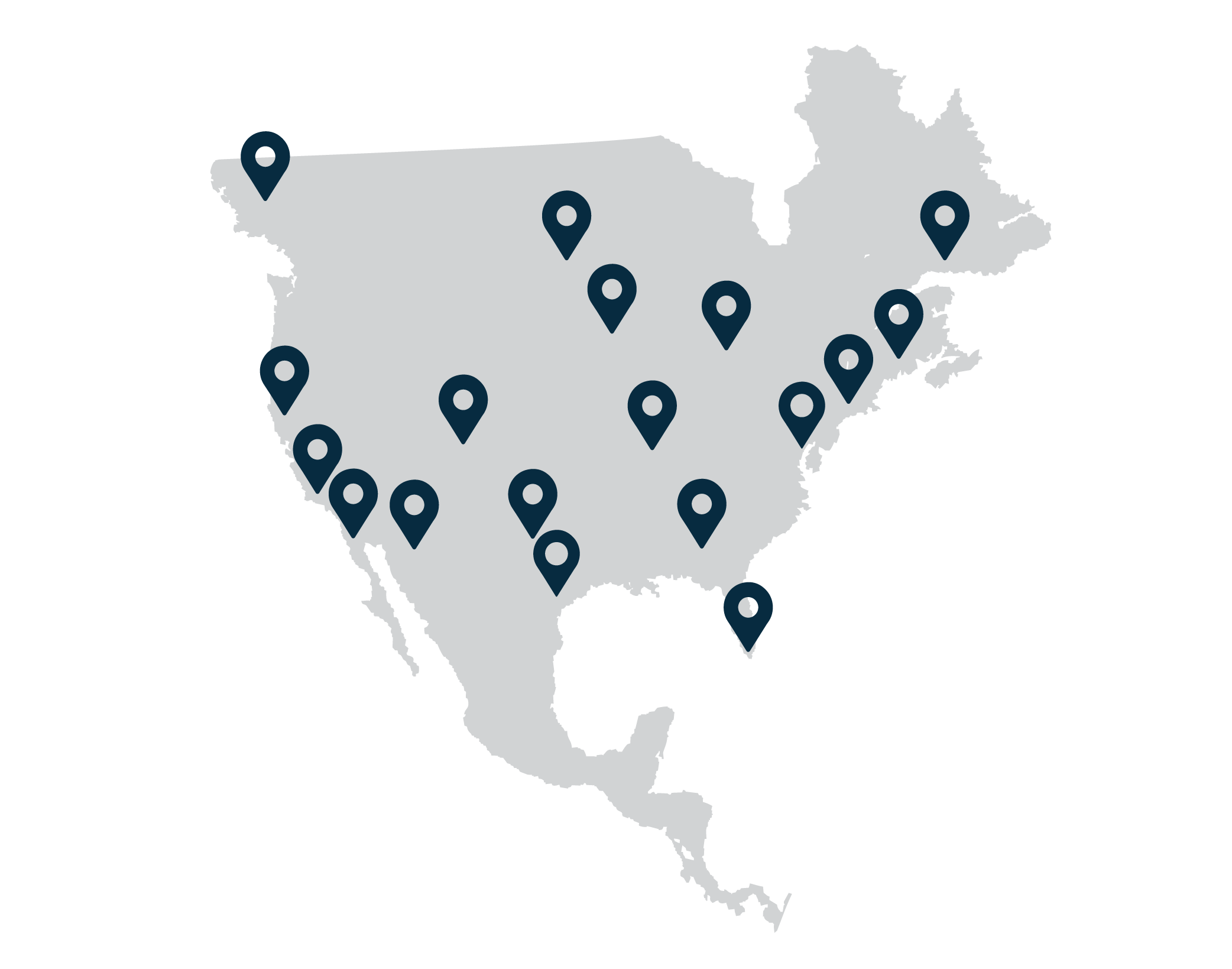 USA Showroom Map