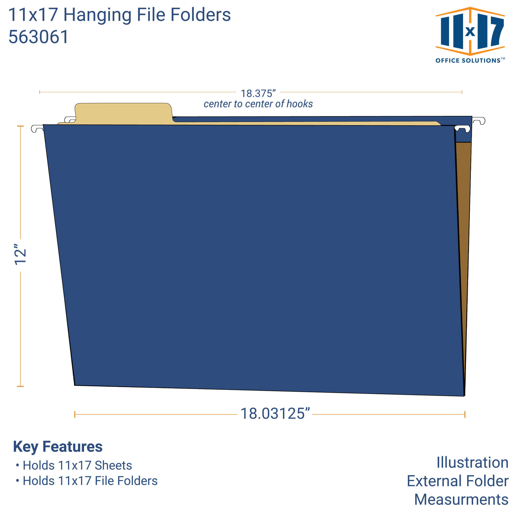 11x17 Hanging File Folders