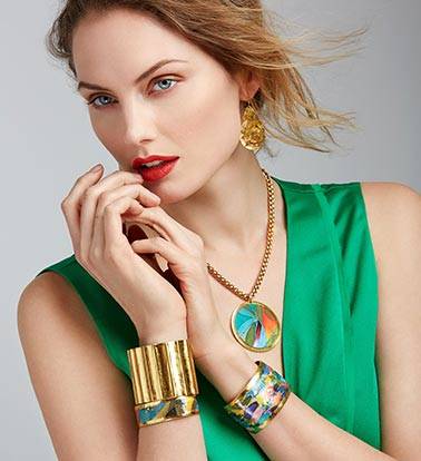 Model Using Halcyon Jewlery