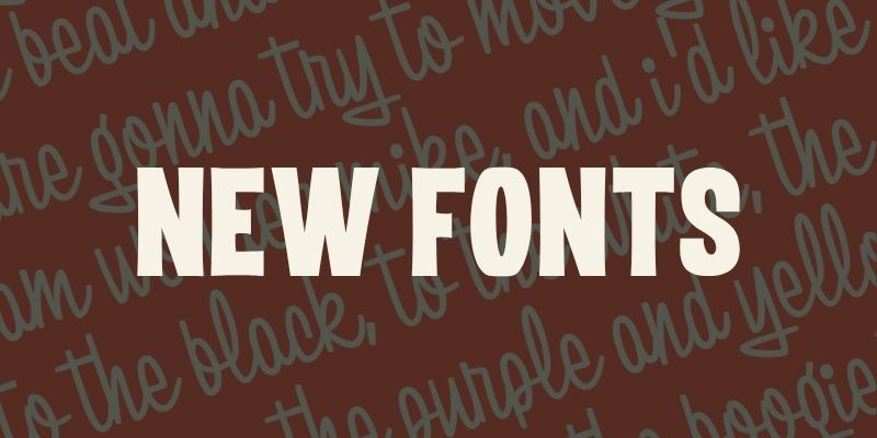 New Font Releases