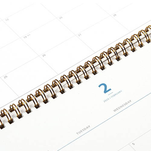 2020 Dual dated monthly desk planner scheduler