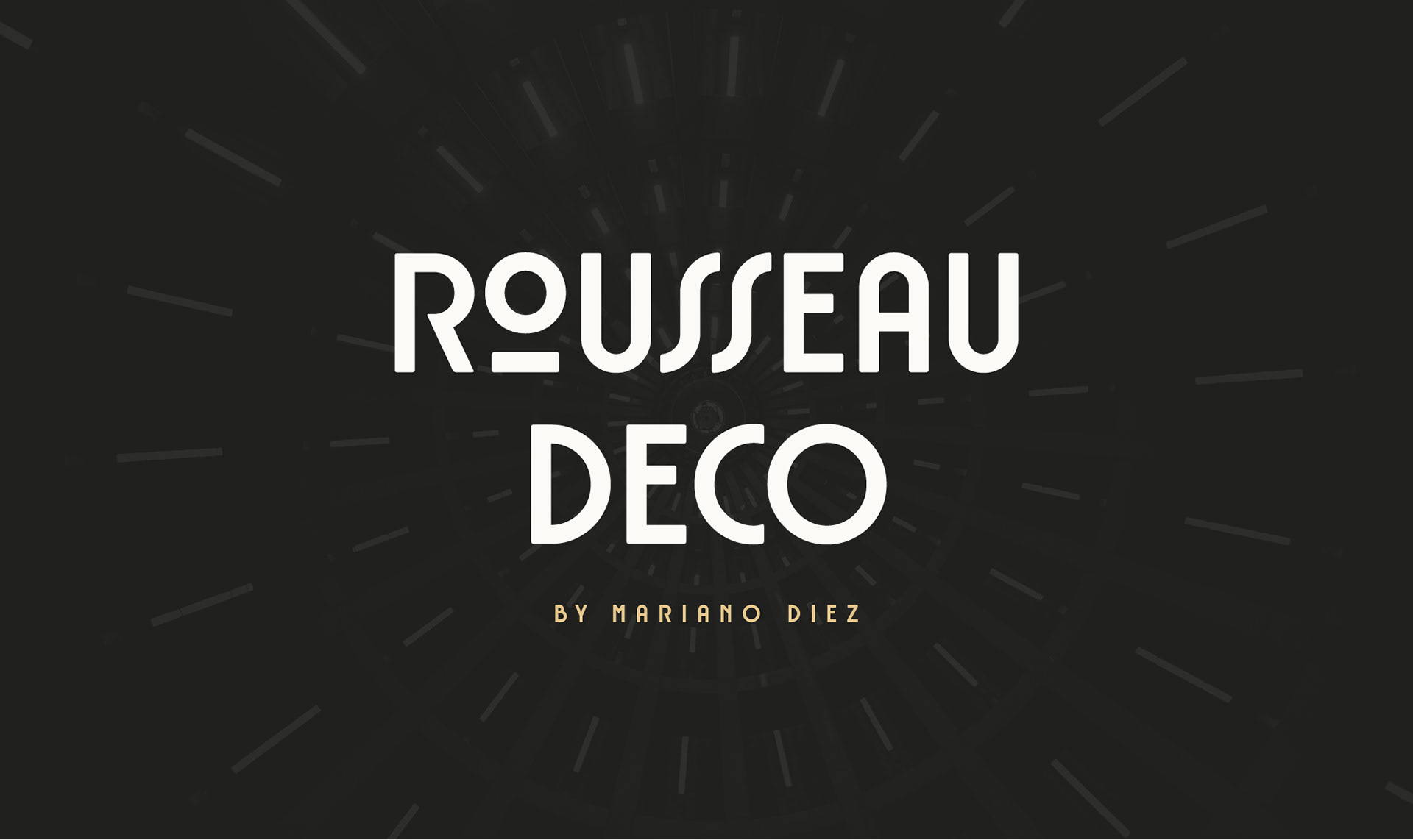 A 1920s Art Deco inspired font with alternates.  Free Retro and Vintage Fonts: Rousseau Deco