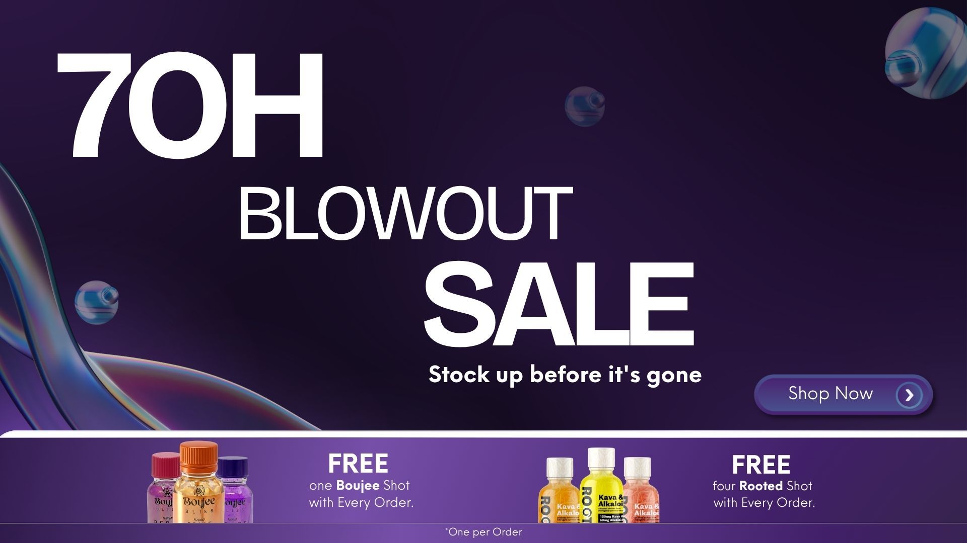 70% Blowout Sale - Stock up before it's gone. Free gifts available.
