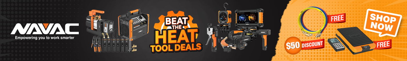 Beat the Heat with NAVAC Tool Deals — Buy qualifying NAVAC tools and get free gear or instant savings!
