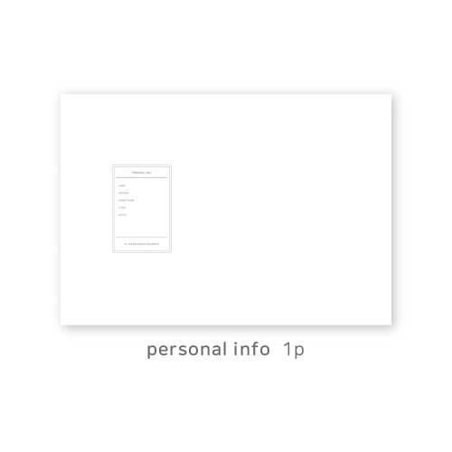 Personal data - O-CHECK 2020 Linen paper A4 dated monthly diary planner