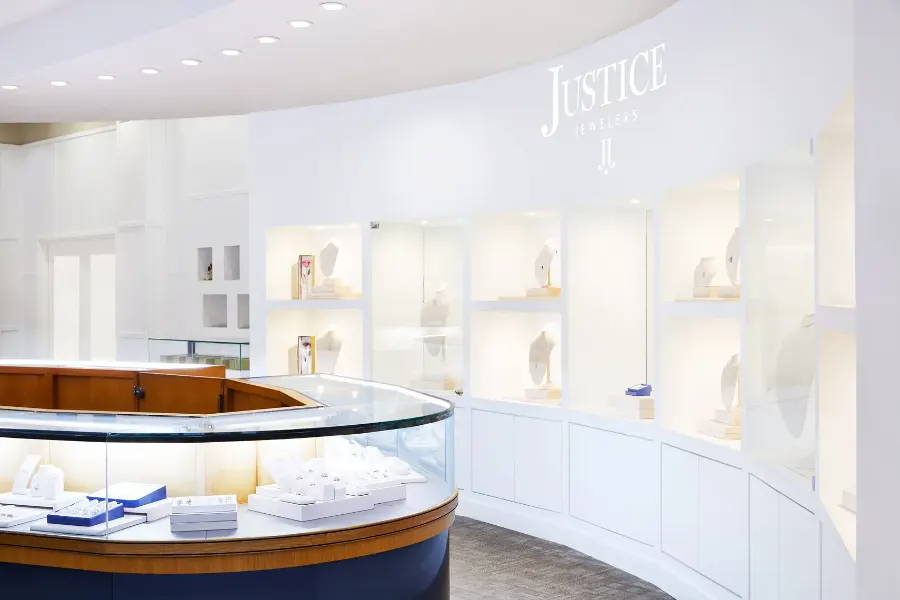 Justice Jewelers store interior photo