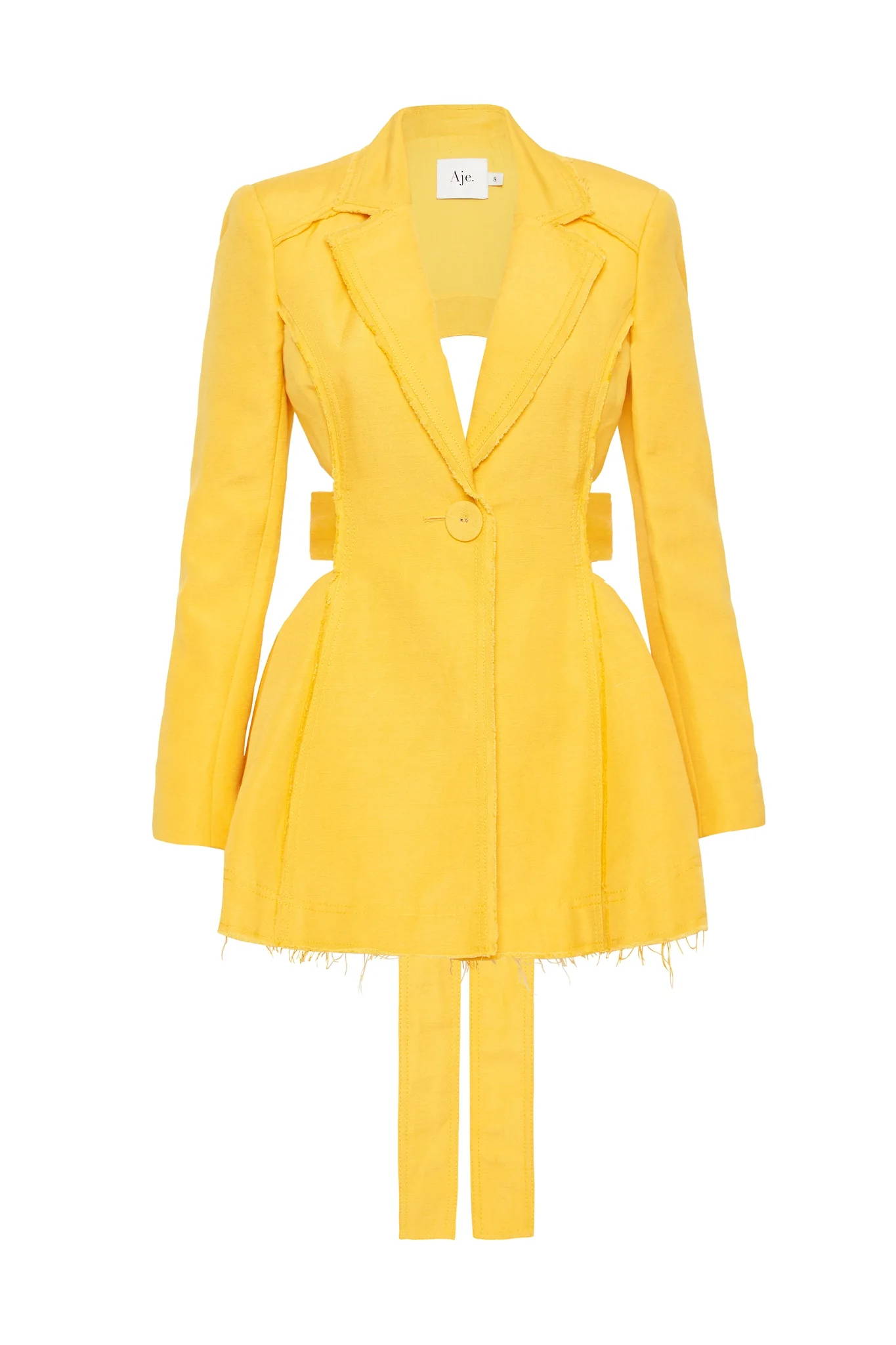 Yellow blazer dress