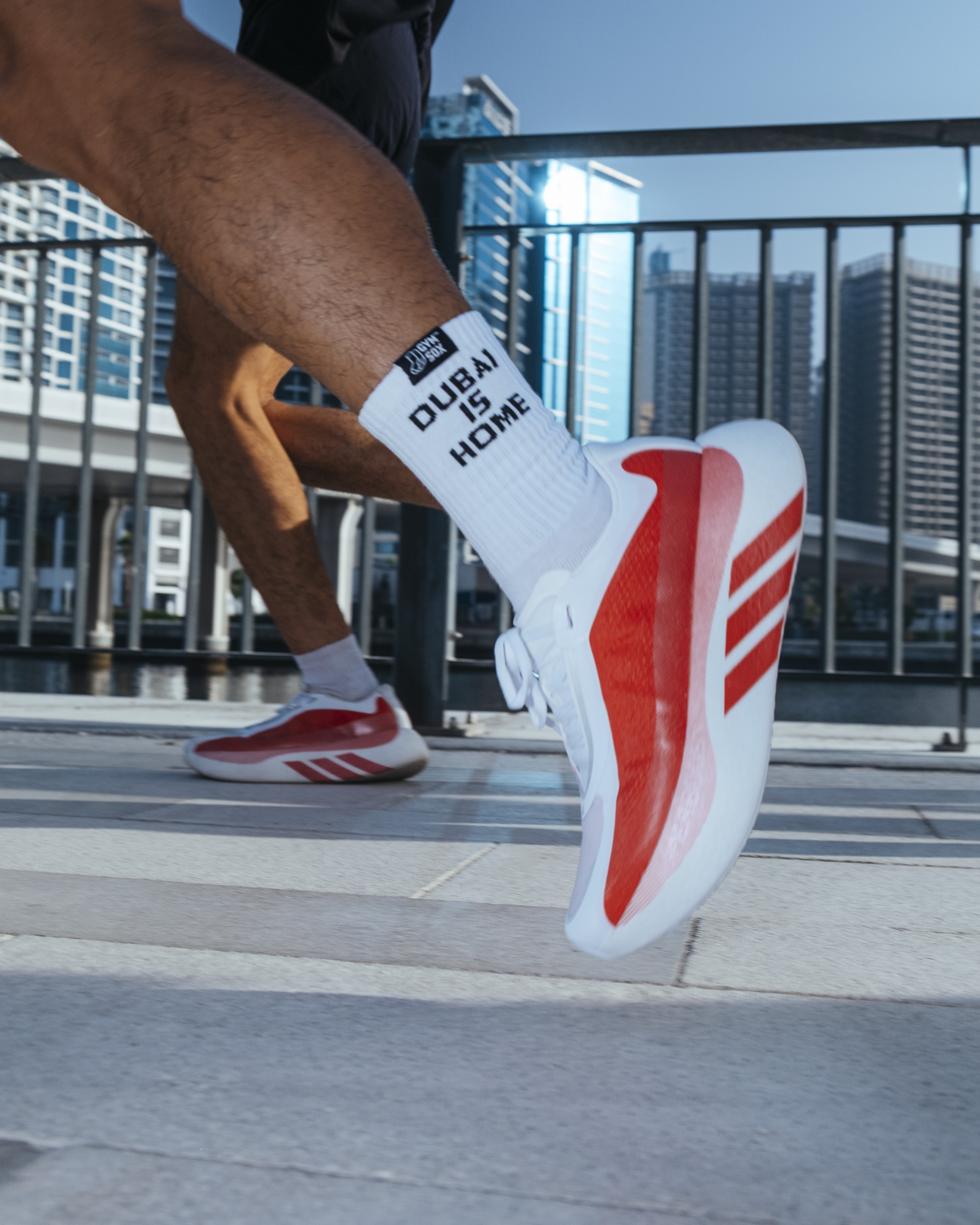Runners testing adidas Hyperboost Edge during a 15K community run