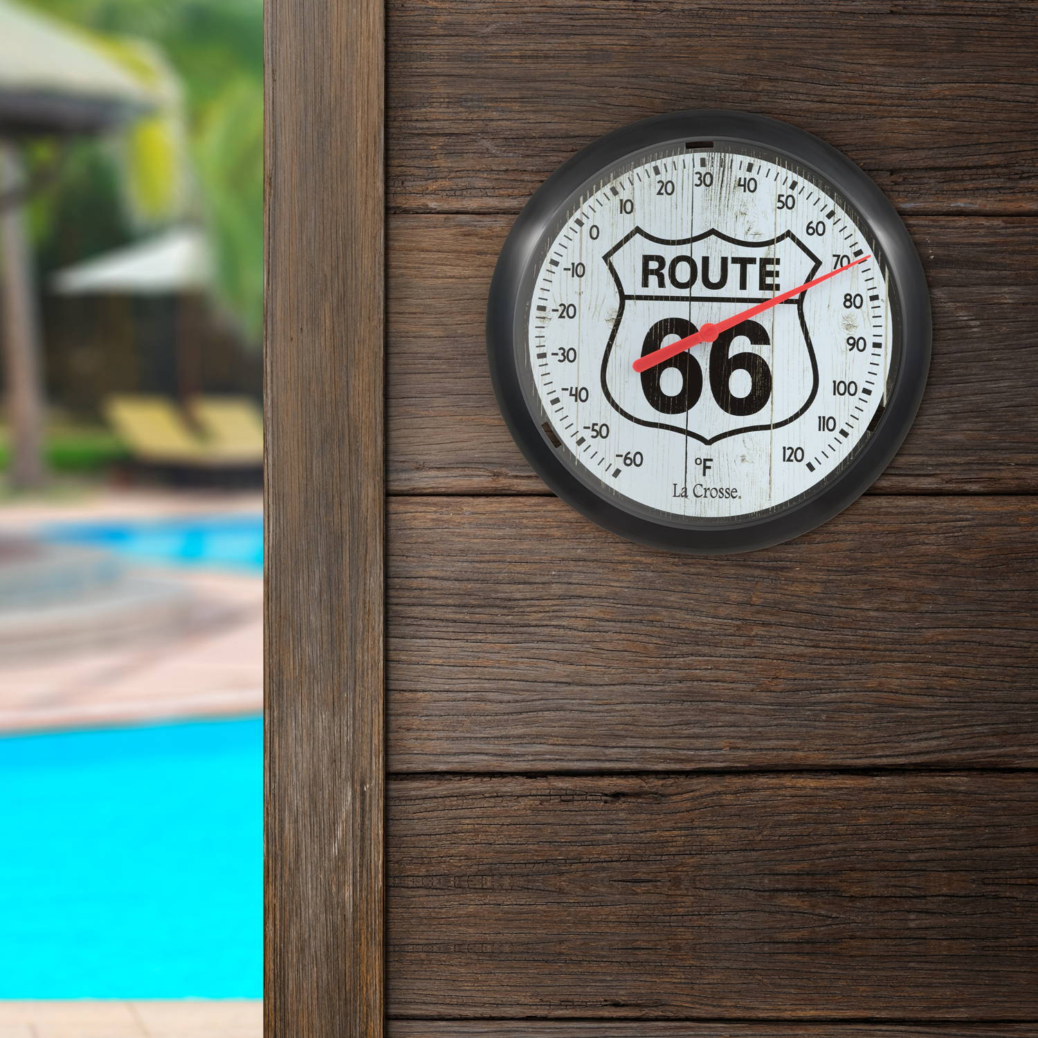 8 inch Route 66 Thermometer