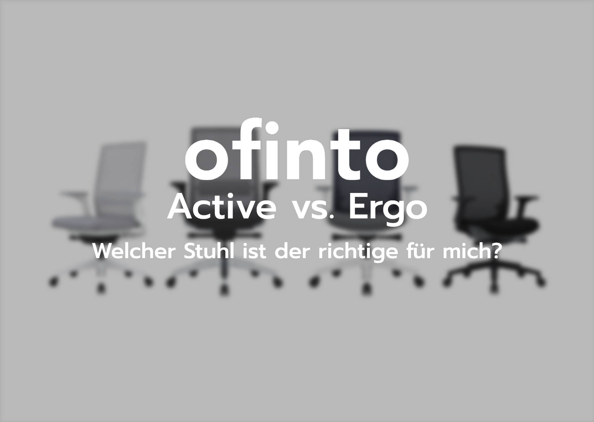Der ofinto Bürostuhl-Vergleich: ofinto Active vs. Ergo
