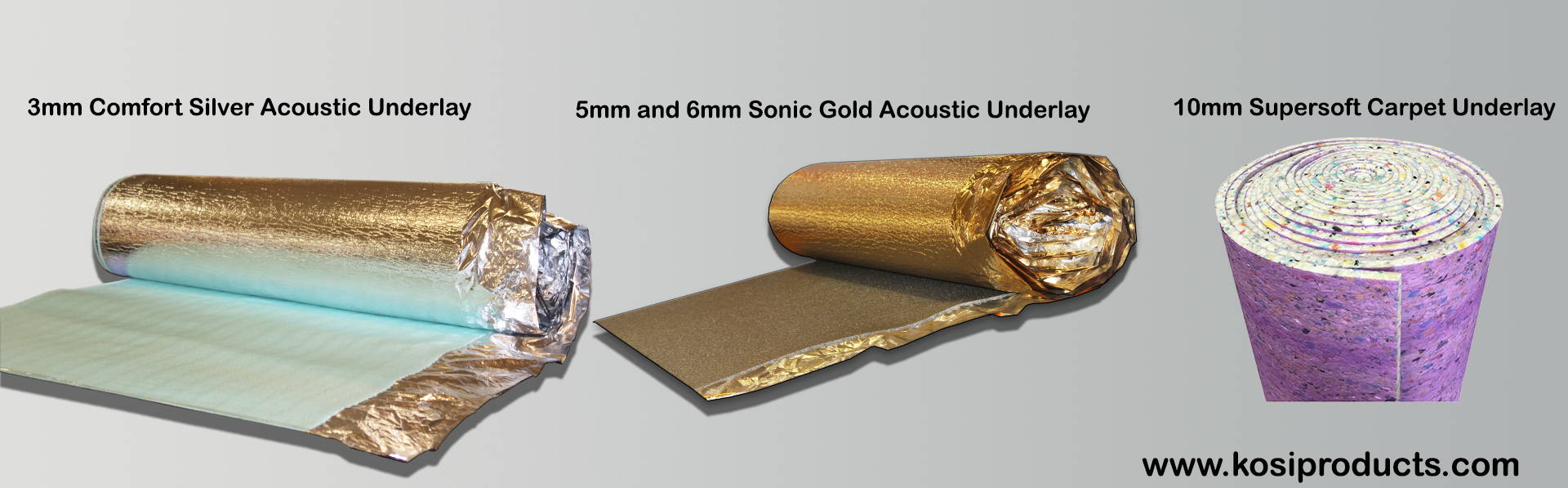 Floor Acoustic and Heat Insulation Underlay Wood Laminate15m² Roll 3mm 
