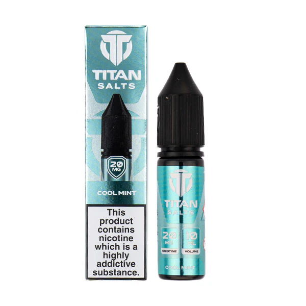 A picture of cool mint nic salt e-liquid by Titan 