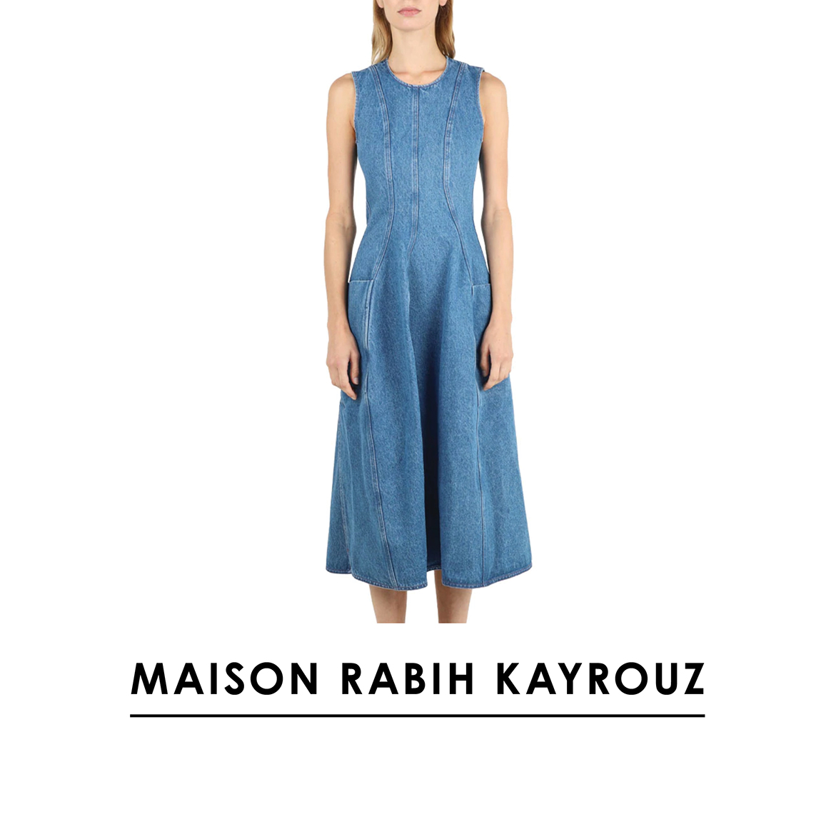 Maison Rabih Kayrouz | Denim Tulip Dress