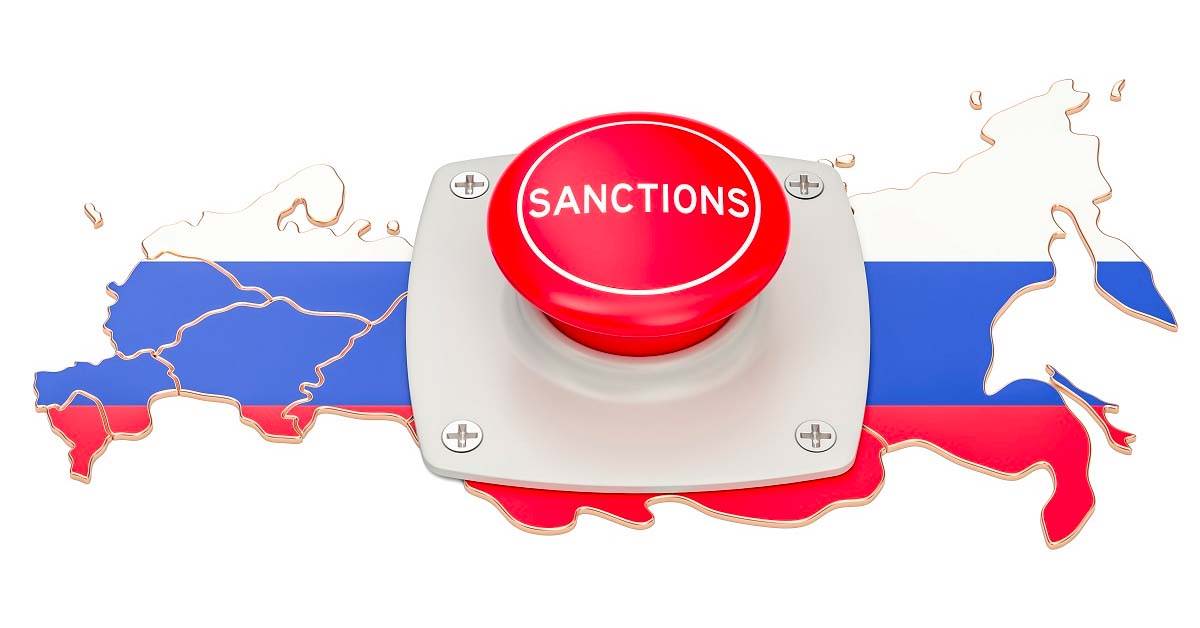 Sanctions button over map