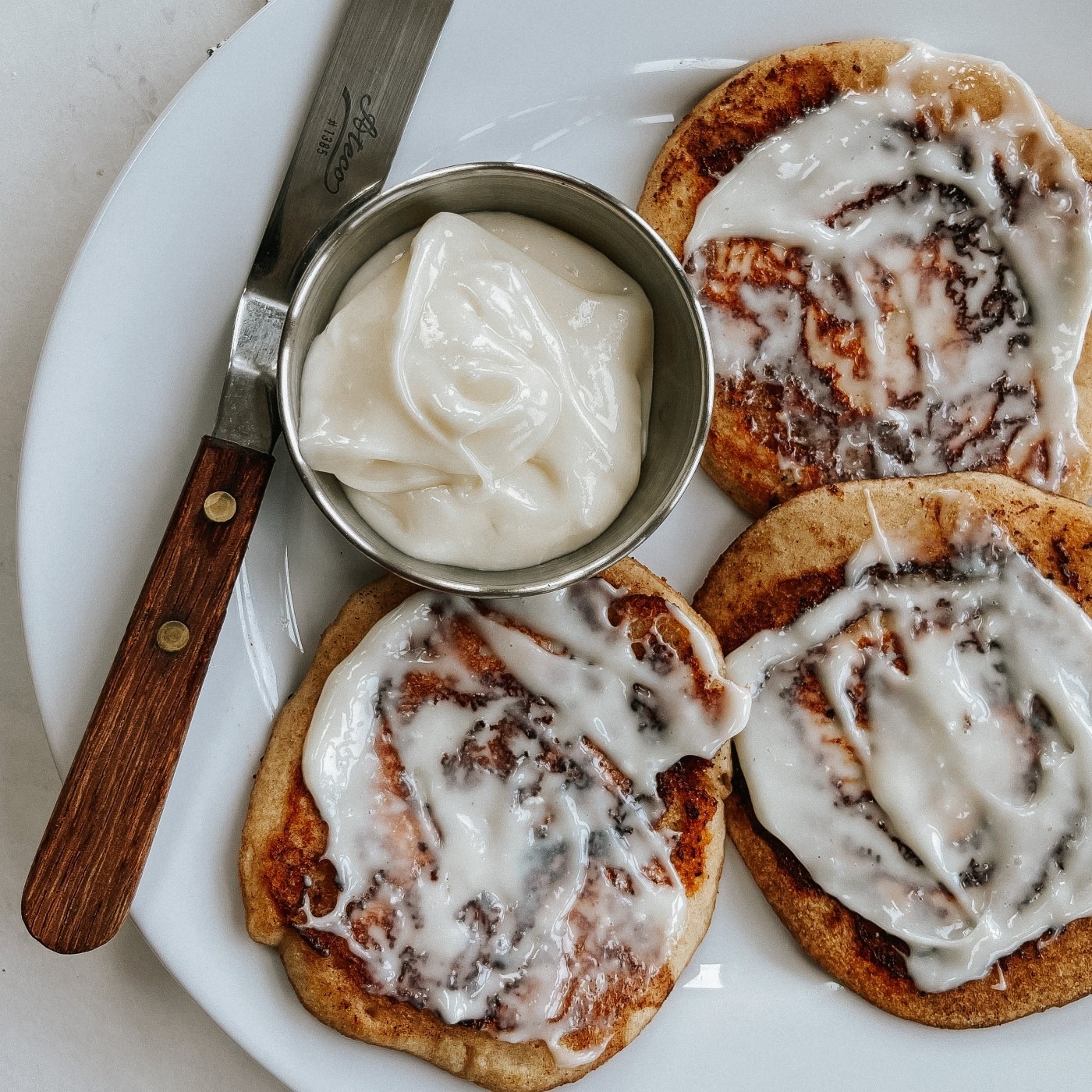 Cinnabun Protein Pancakes