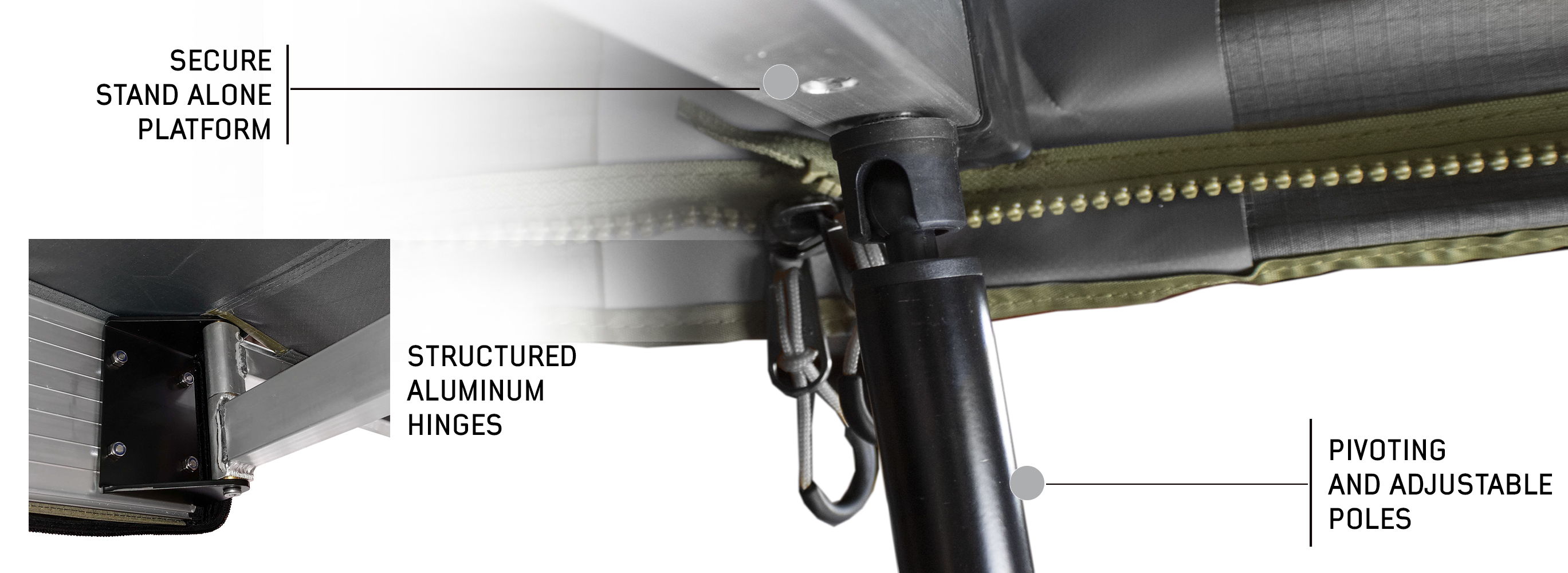 Detailed view of a product's attachment mechanism and adjustable parts.