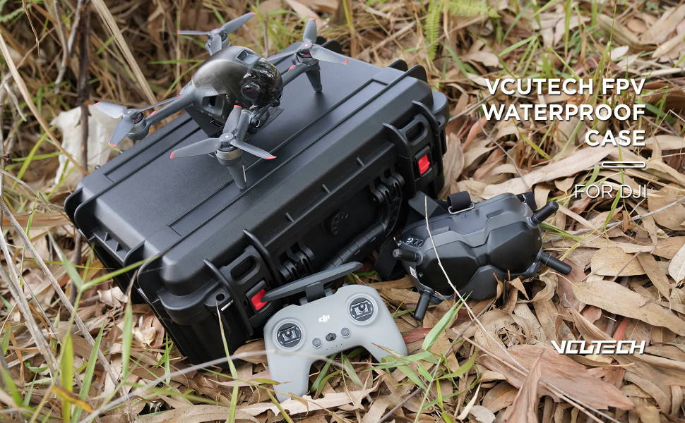 VCUTECH FPV Drone Waterproof Hard Case Compatible with DJI FPV 