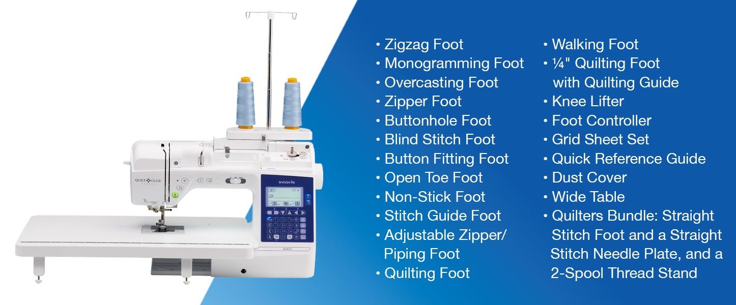 Brother BQ950 Sewing and Quilting Machine Included Accessories