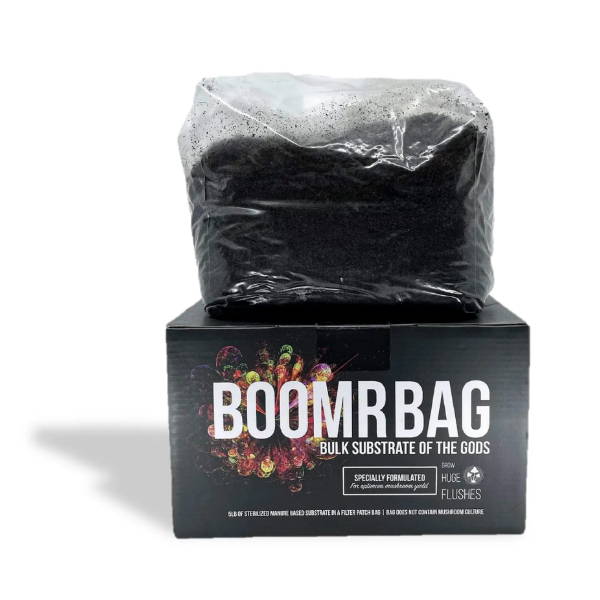 Boomr Bag manure based sterile substrate
