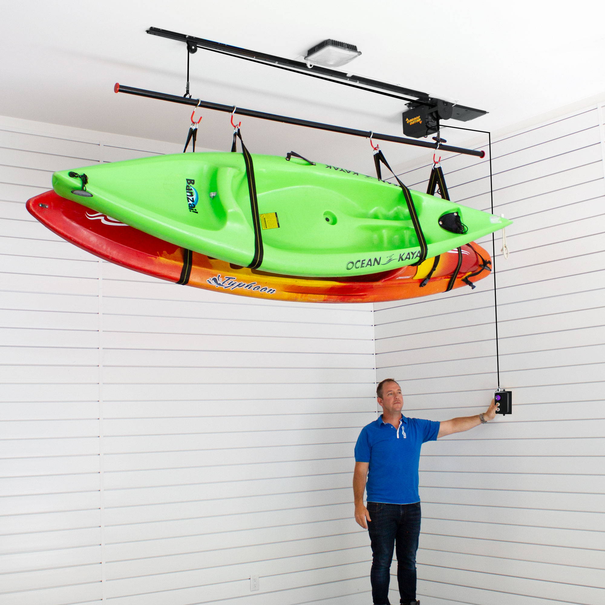 Onefeng Sports Bike Ceiling Lift Hoist Kayak Canoe Hoist for Storage Garage 