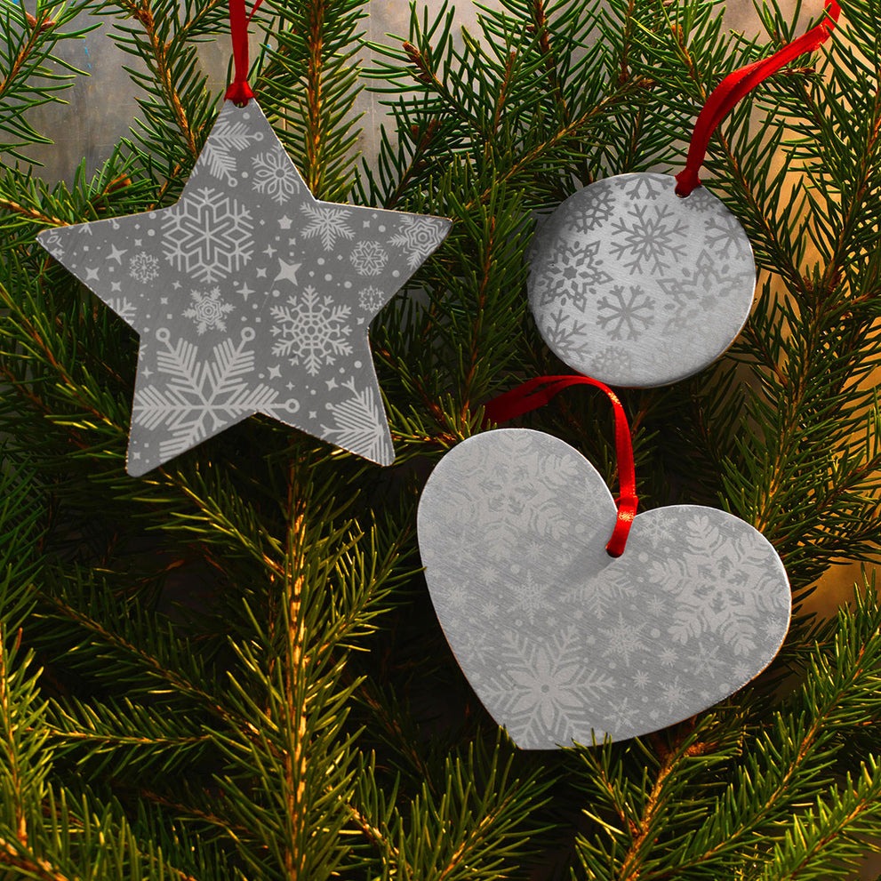  snow flake ornaments