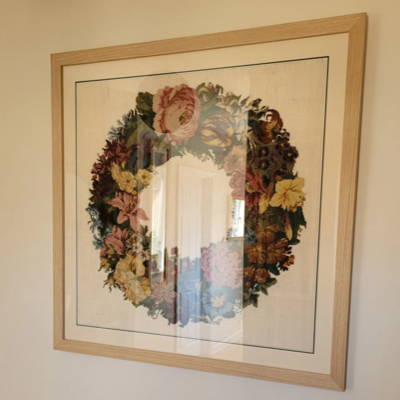 Framed Wreath Needlework