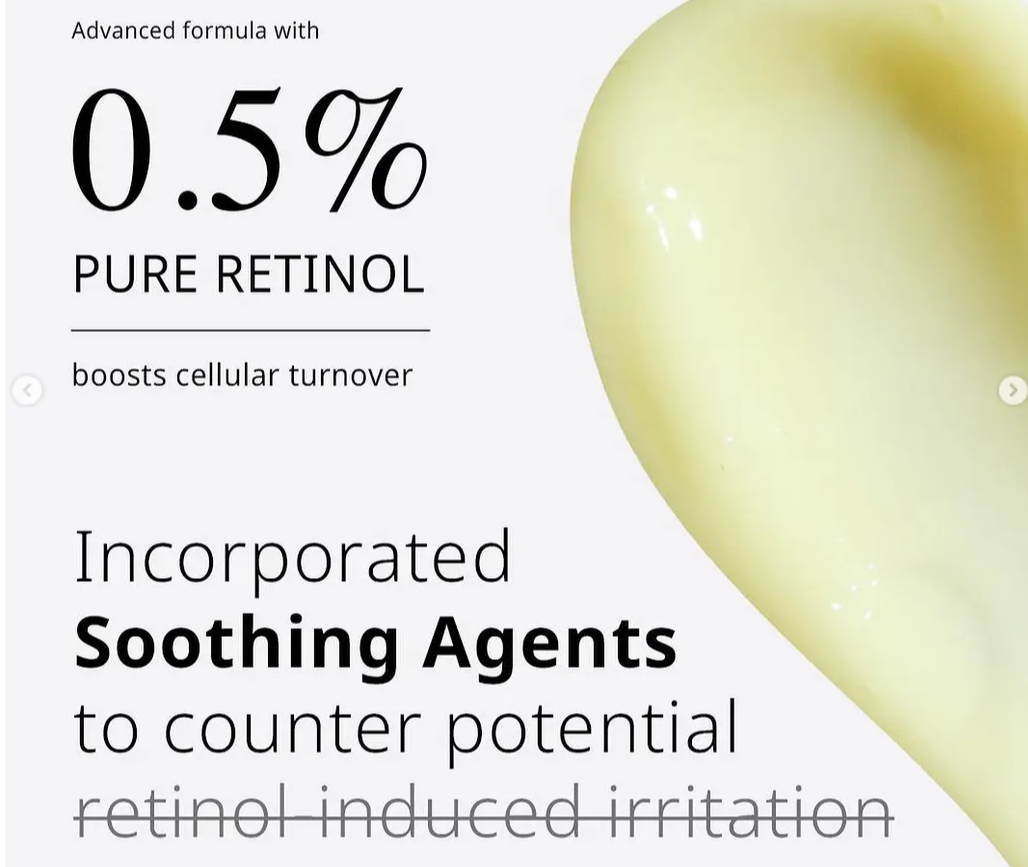 0.5% Puer Retinol by Depology anti-aging retinol night xcream 