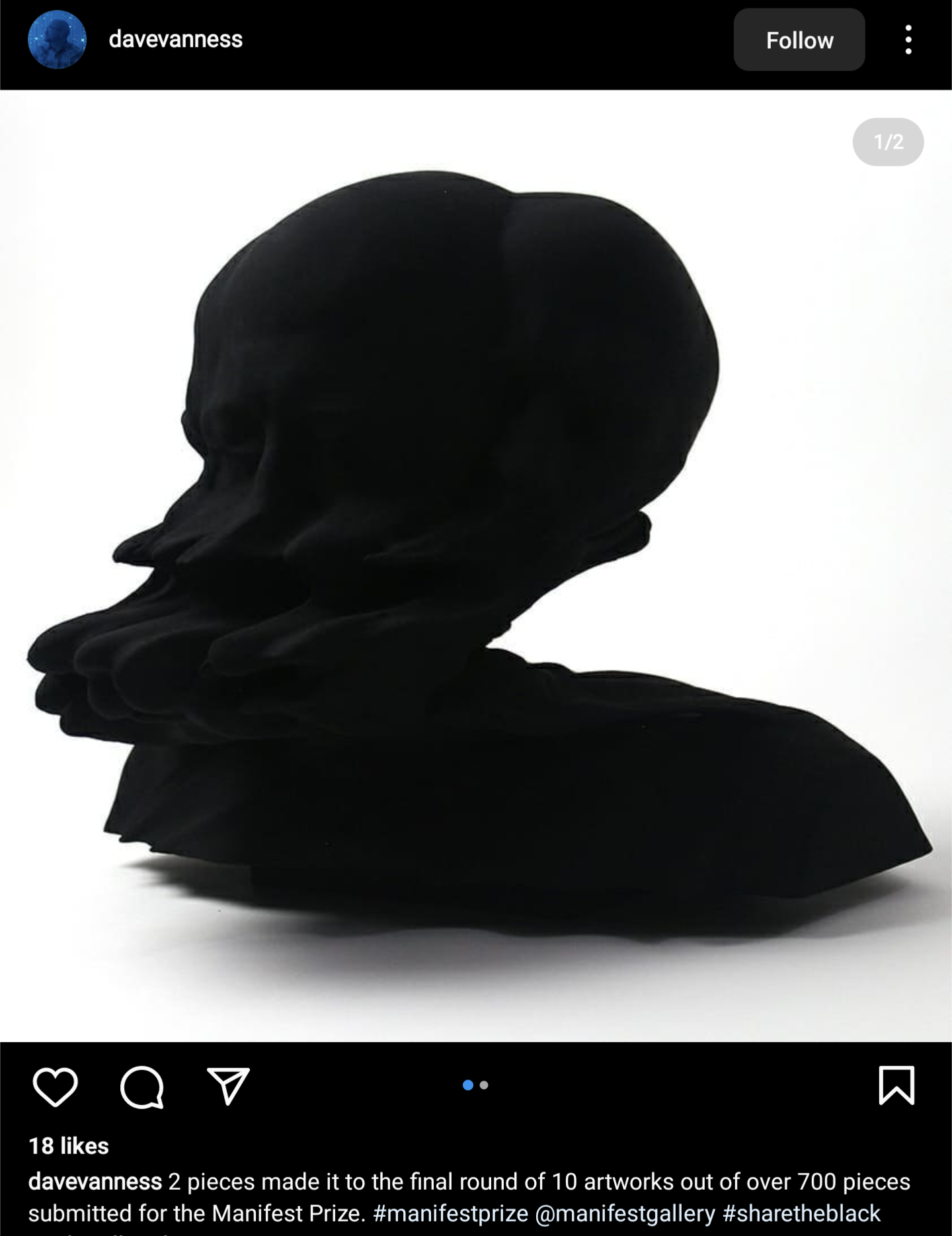 BLACK 2.0 - The world's mattest, flattest, black art material by