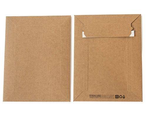 recycled paper apparel mailer front and back