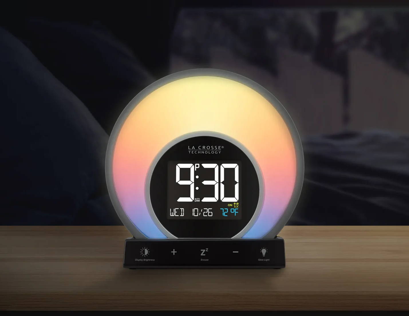 Soluna Light Alarm Clock with nature sounds and wake up light feature