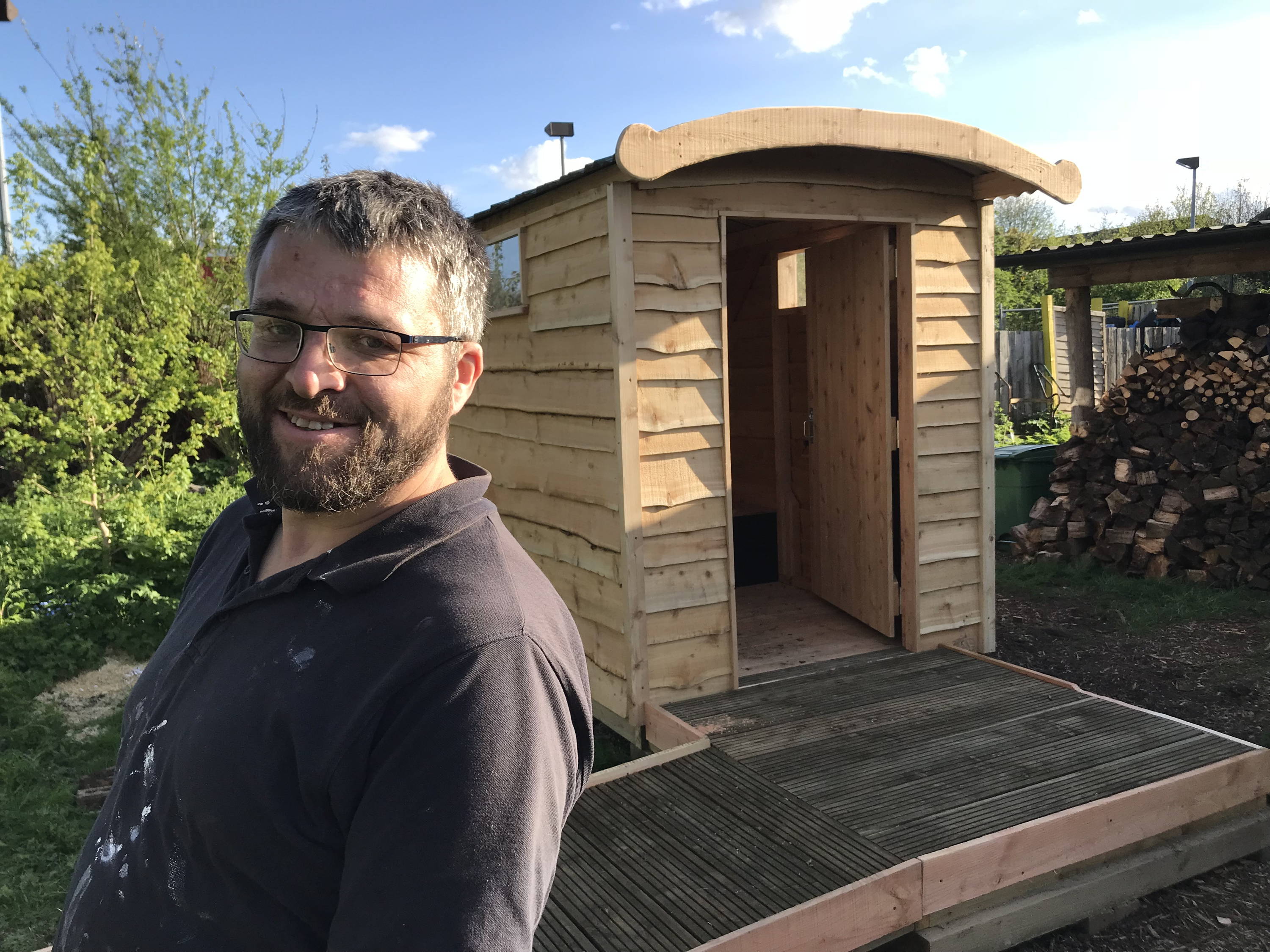 Compost toilet installed for Kate Fowler